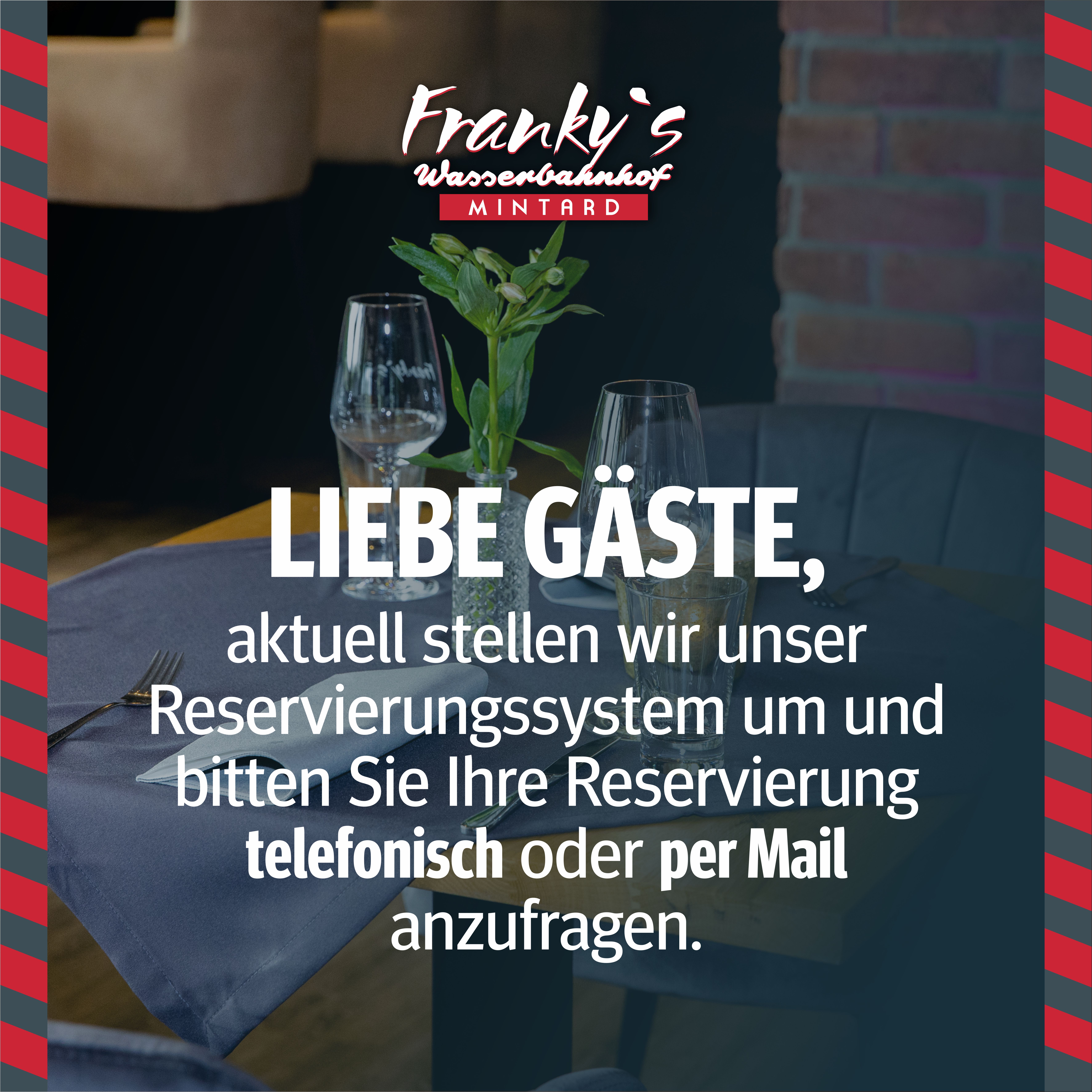 Reservierungsumstellung infromatione, neuer Anbieter mit anderen Funktionen